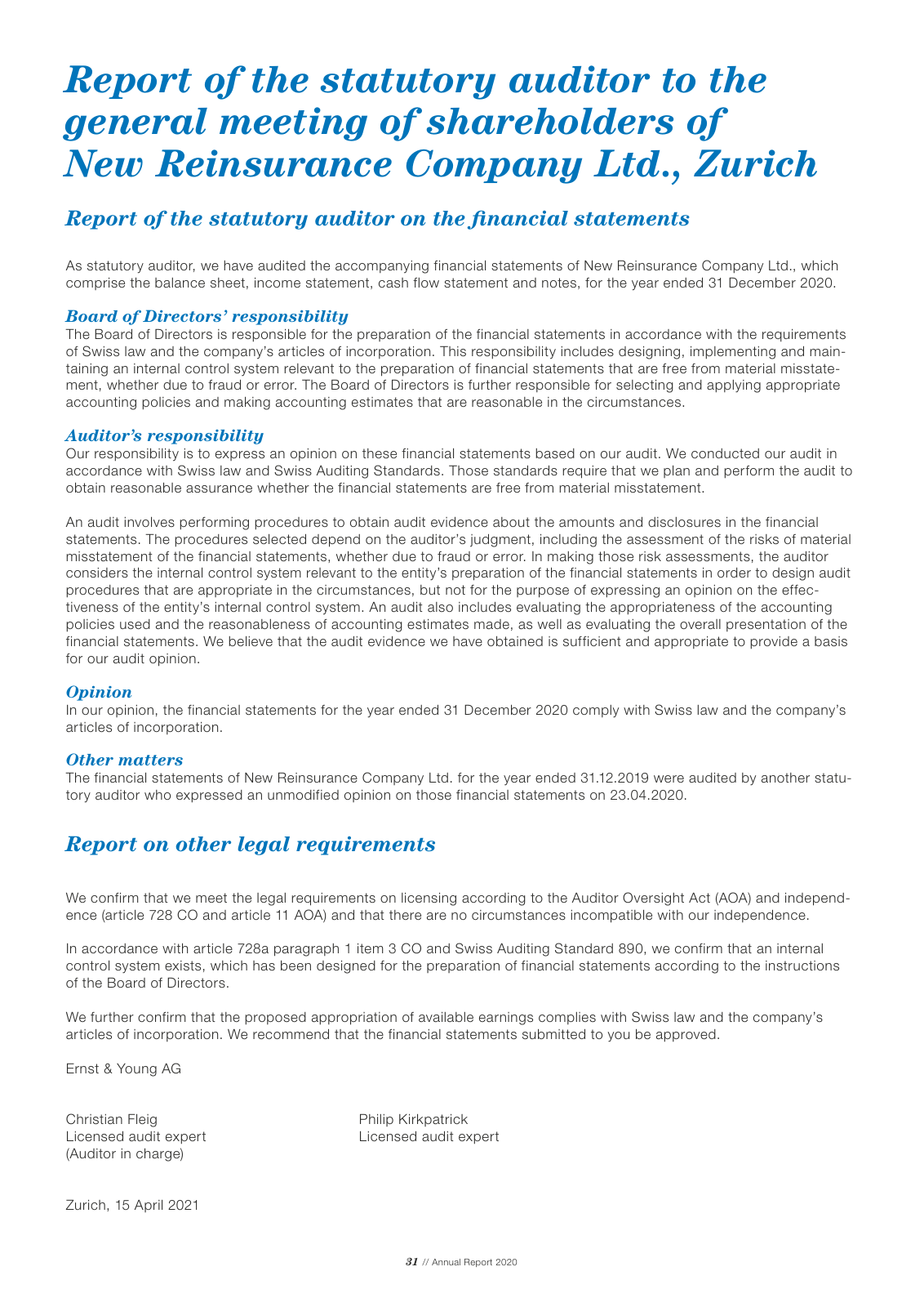 Vorschau Newre Annual Report 2020 Seite 33